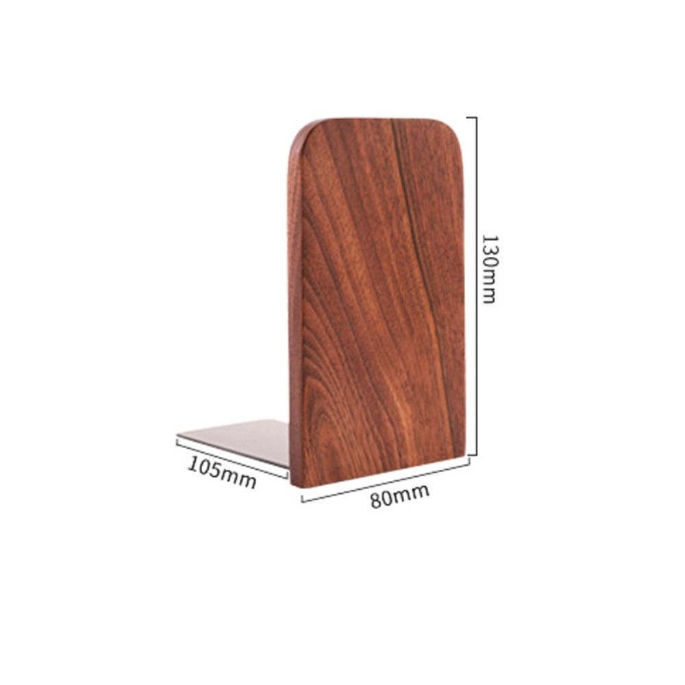 Nature Wooden Bookends Desktop Bookshelf Desk Organizer Office Home Book Accessories Storage Book Holder Wood Book Ends Rack 책꽂이: Pink
