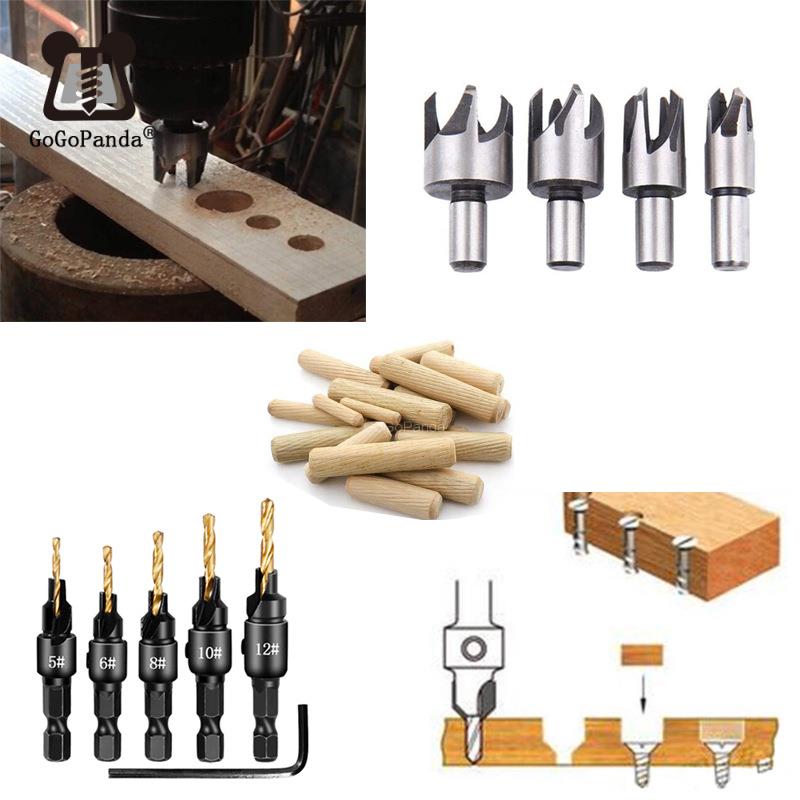 Woodworking Countersunk Drill Set With Hexagonal Handle