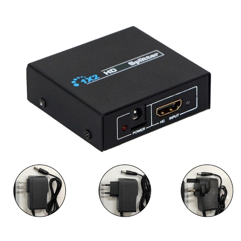1 in 2 Out HDMI-compatible Switch Selector 4K 30Hz Supports HDCP1080 for hdTV Q5WA