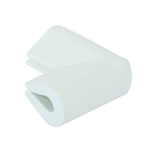 Protection d'angle de bureau pour enfants, Protection d'angle de Table, souple et épaisse, en caoutchouc NBR, Protection des bords des meubles de sécurité pour bébés: WHITE