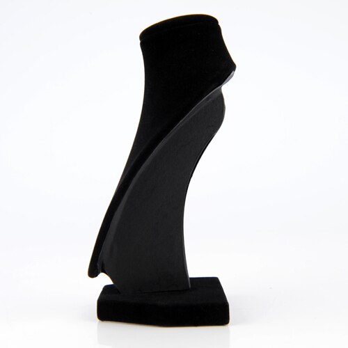 15*10Cm 1x Zwarte Sieraden Ketting Choker Display Stand Bust Hals Kleine Fluwelen Showcase Toon Stand