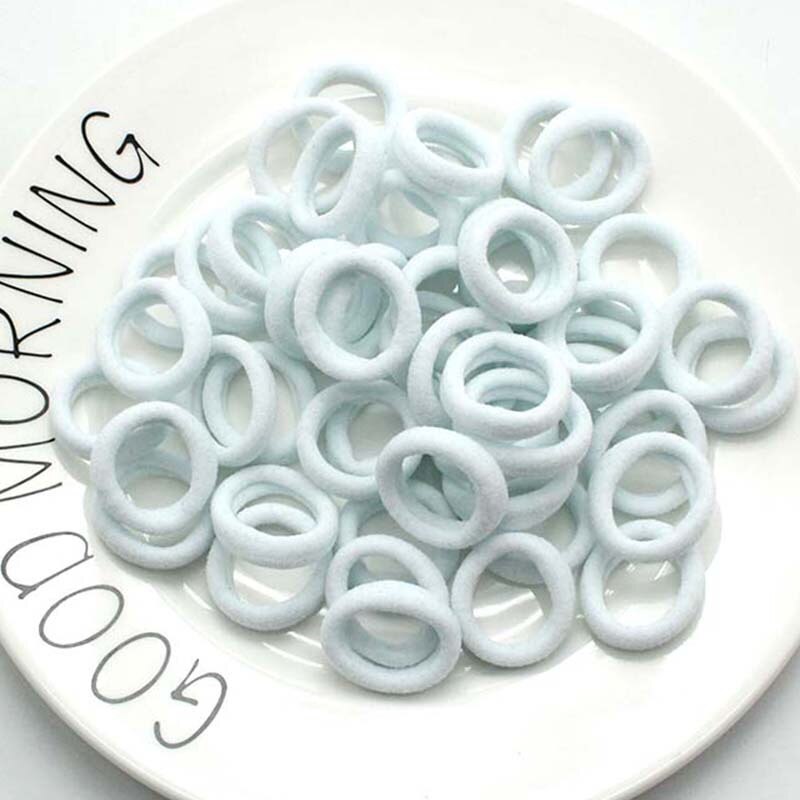 50 Pcs Kinderen Snoep Kleur Haar Touw Elastische Chouchou Haarbanden Mini Haar Ringen Rubber Band Voor Meisjes Prinses Haar accessoires: 02