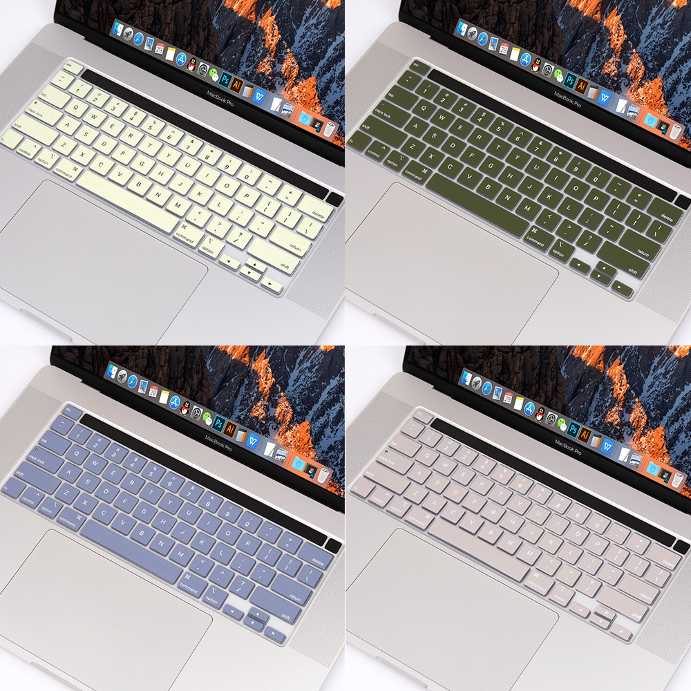 Gradient Farbe Tastatur Abdeckung für MacBook Profi 13 zoll Modell A2289 mit berühren Bar & berühren Ich würde Tastatur Haut Film Schutz