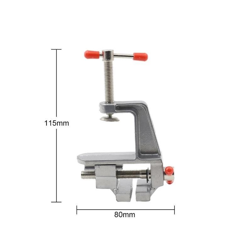 Cast Iron Bench Vise Multifunctional Alloy Bench Vise Diy Tool Mini Bench Fixing Tool With Large Anvil Hobby Clamp On Table Tool