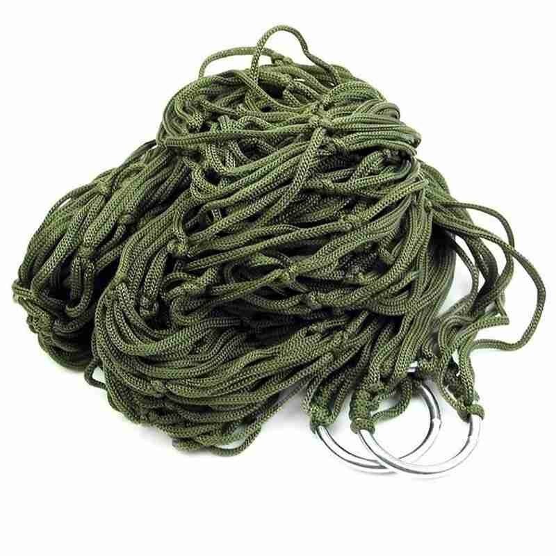 240*80 Nylon Fabric Hammock Mesh Net Hang Strong Beach Hammock Camping For Travel Net Rope Rope Strong M M1D8 For Travel Ha J1M9