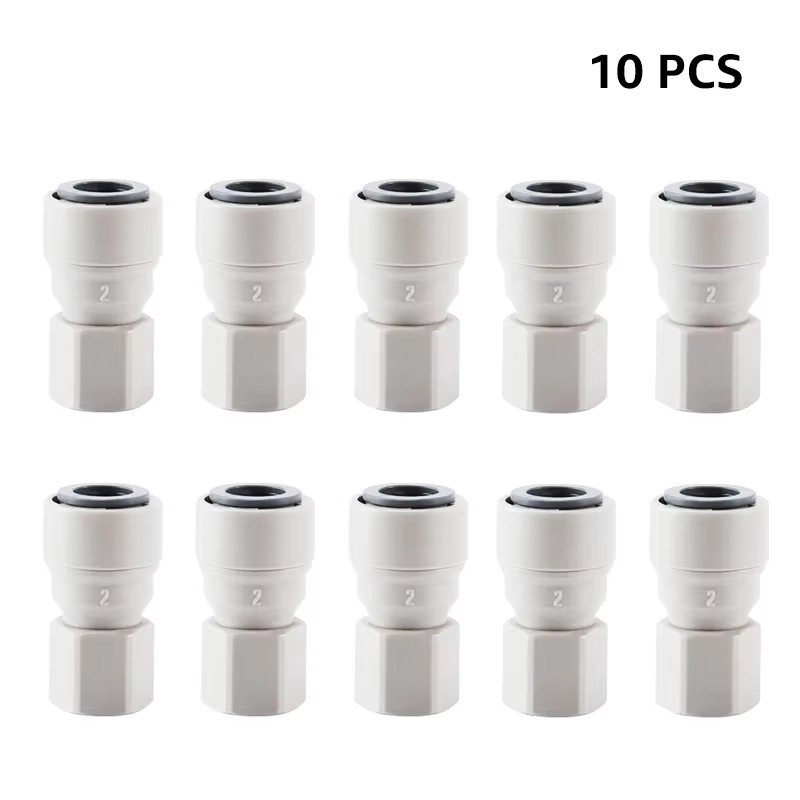 Joint rapide en plastique, raccord Push-fit FFL 3/8 "X 7/16" pour ligne de Tube de 9.52mm, connecteur rapide pour brassage à domicile pour distributeur de bière à verrouillage à bille: vert clair