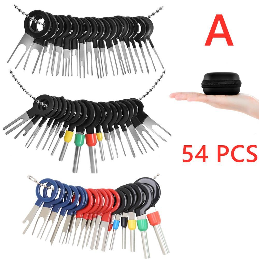Car Terminal Removal Tool Wire Plug Connector Puller Release Pin Extractor Kit For Car Plug Repair Tool With storage bag
