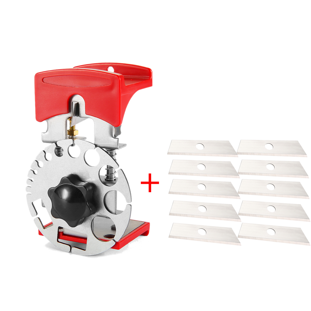 Bärbar avskalare trådkabelskärare demoleringsmaskin multifunktionell krympning elektriker avskalare avskorpa tång handverktyg: Svart