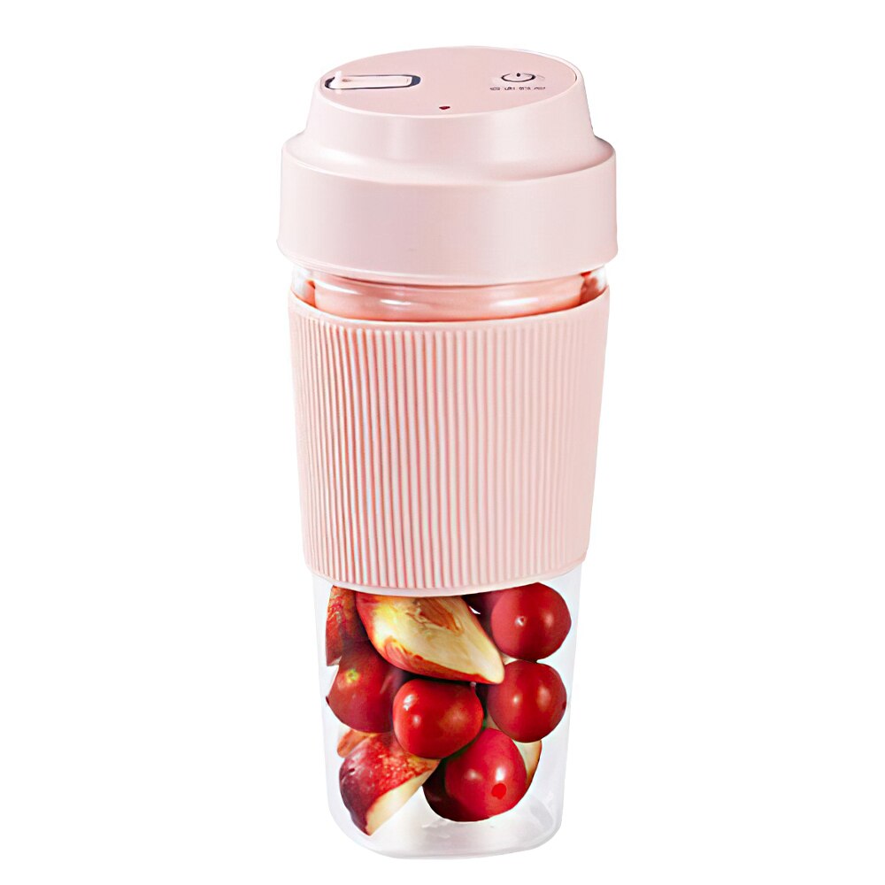 Portable Electric Juicer Blender USB Mini Fruit Mixers Juicers Fruit Extractors Food Milkshake Multifunction Juice Maker Machine: Pink