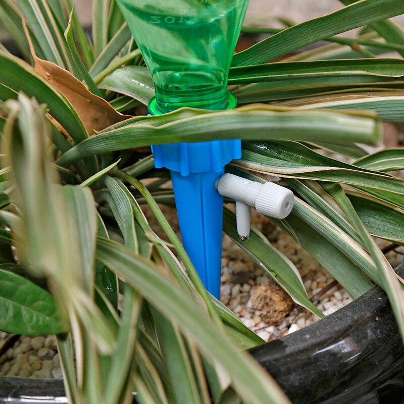 Dispositivo de riego automático, válvula de Control con interruptor, Hombre perezoso de goteo permeador de agua, riego automático, herramientas de Agricultura, Riego de plantas
