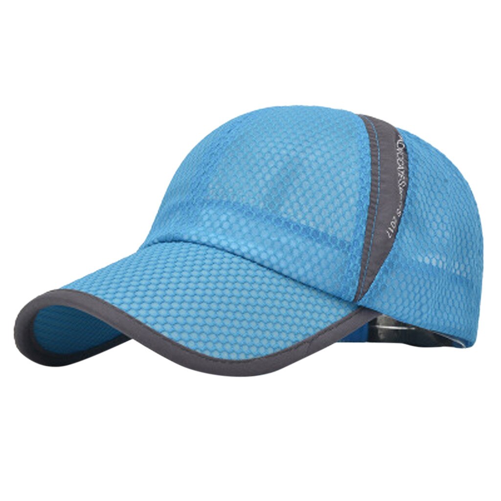 Sommer baseball cap solbeskyttelses hat kvinder kører cykel hætter til mænd justerbar patchwork snapback voksen sport tennis hætter: B