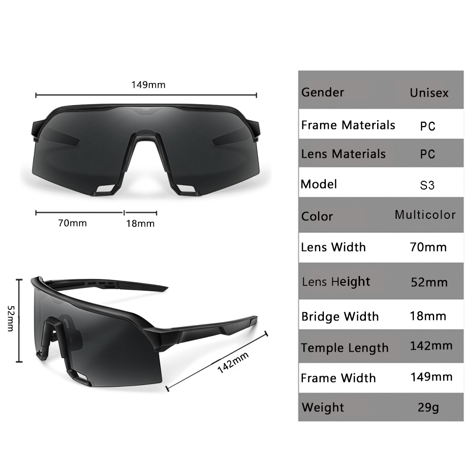 estilo, gafas de sol para deportes al aire libre, gafas de gran tamaño a prueba de viento para hombres y mujeres, ciclismo, bicicleta, carretera, senderismo, Camping