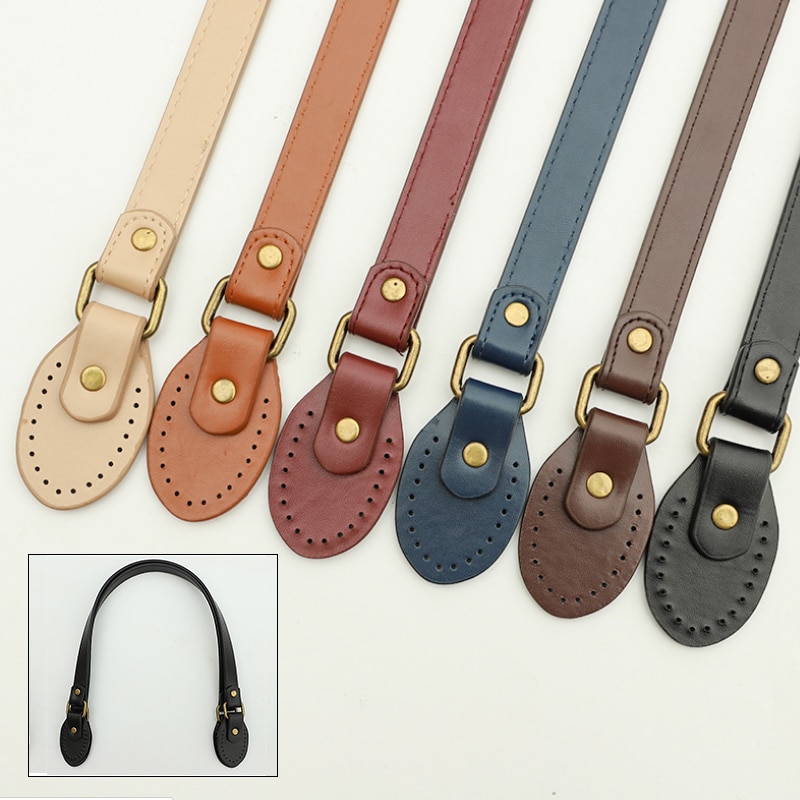 Een Stuk Afneembare Tas Handvatten Pu Lederen Diy Effen Kleur Vervanging Accessoires Voor Lady Schouder Handtas Riem Riem