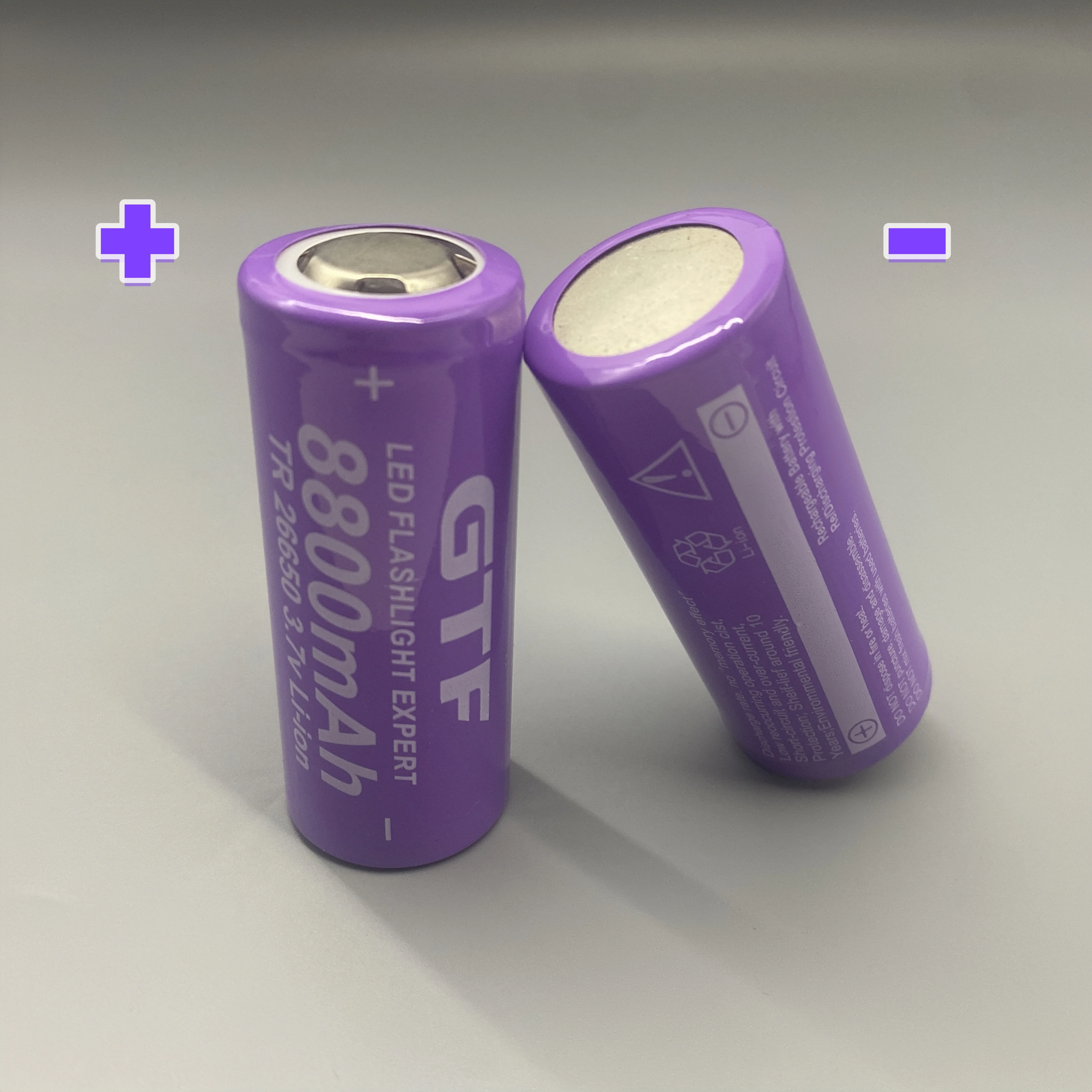 26650 3.7V Rechargeable Li-Ion – 5000mAh, for Camping, Emergency Lighting & Small Appliances