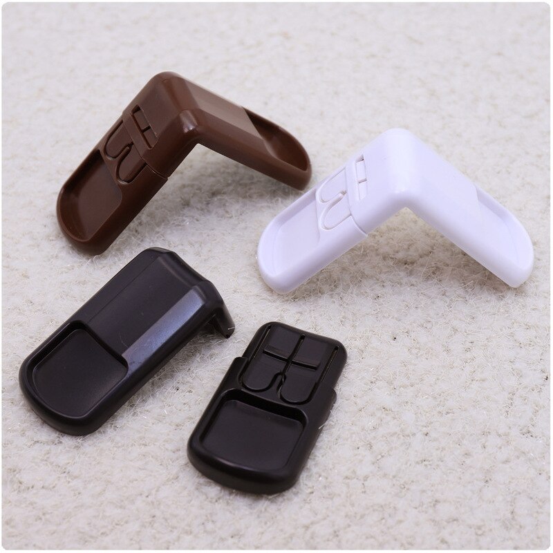 Child Safety Cabinet Lock Latch For Kitchen Storage Doors Drawers Cupboard Double Snap Right Angle Lock 1PC