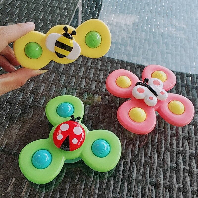 3 Stks/set Tol Baby Sucker Top Speelgoed Creatieve Bad Zwemmen Water Speelgoed Sucker Zuignap Leuk Spel Baby Bijtring kinderen Speelgoed