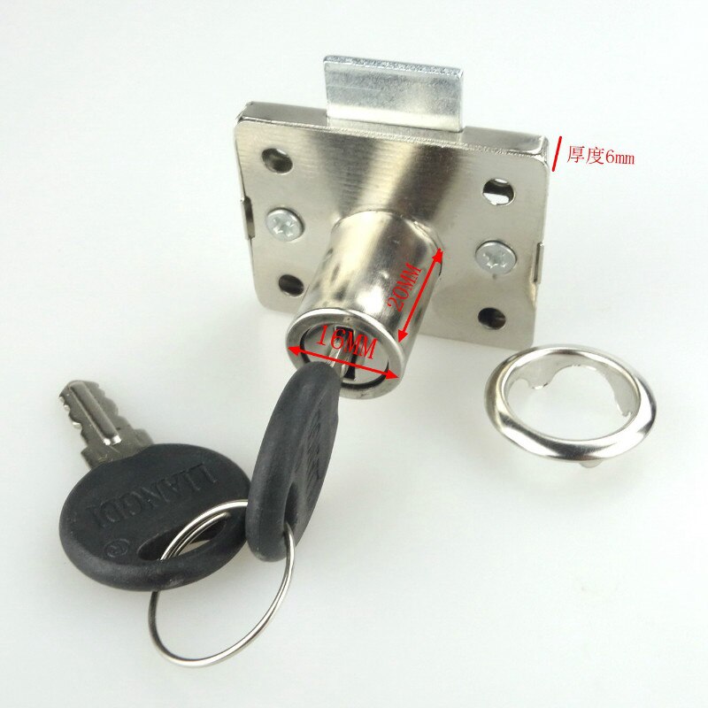 101 Practical Desk drawer lock Wardrobe Cabinet Iron Cam Locks 16mm Lock Core Anti-theft Security Furniture Hardware