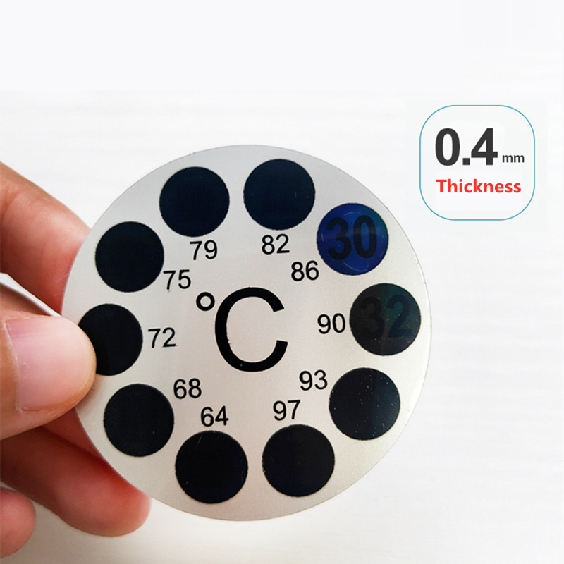 1/3/5PCs Stick-on Digital Aquarium Fish Tank Fridge Thermometer Sticker Measurement Stickers Temperature Control Tools Products: Round / 1pc