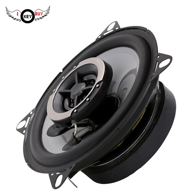 4 inch Twee-weg Auto Coaxiale Luidspreker 2 stks 120 w 4Ohm Impedantie Rubber Omgeven Auto Speaker