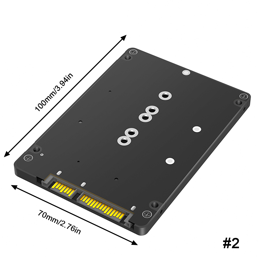 mSATA/M2 SSD naar SATA Converter Adapterkaart M.2 2,5 inch SSD Adapter Converter Board voor PC Laptop 2230 2242 2260 2280: Rood