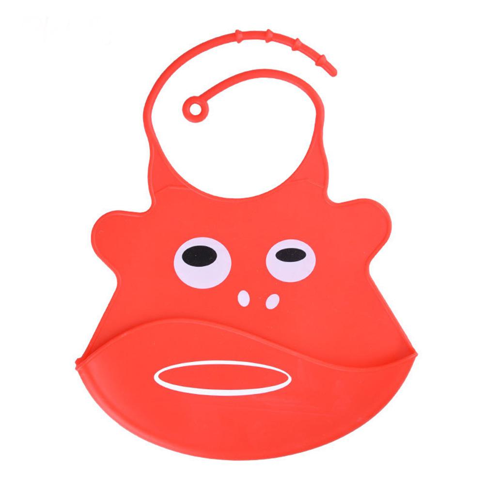 Newborn Waterproof Mouth Pocket Baby Eat Dirty Pad Baby Bib Newborn Waterproof Sippy Pocket: watermelon red