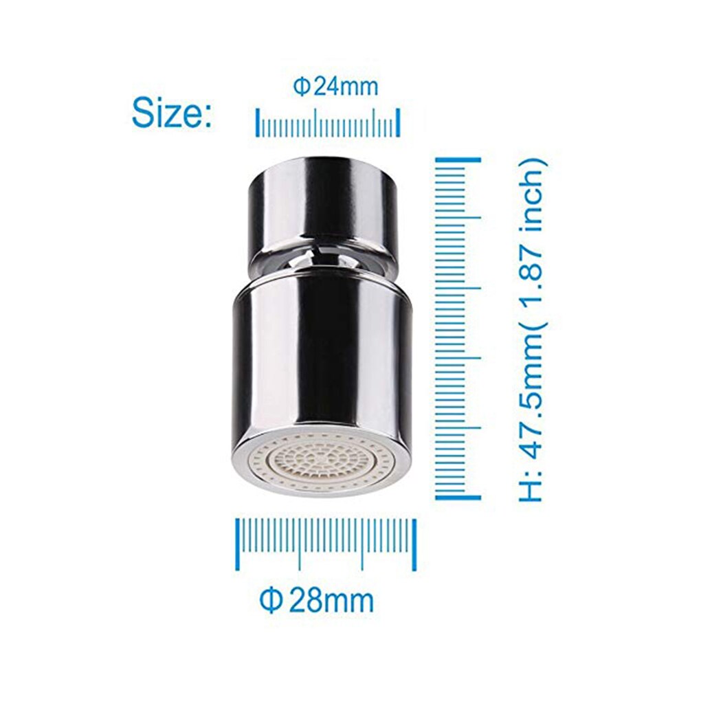 Brass Water Saving Tap Faucet Aerator Sprayer Attachment with 360-Degree Swivel Mixer Aerator Tap Sink Mixer Kitchen Supplies