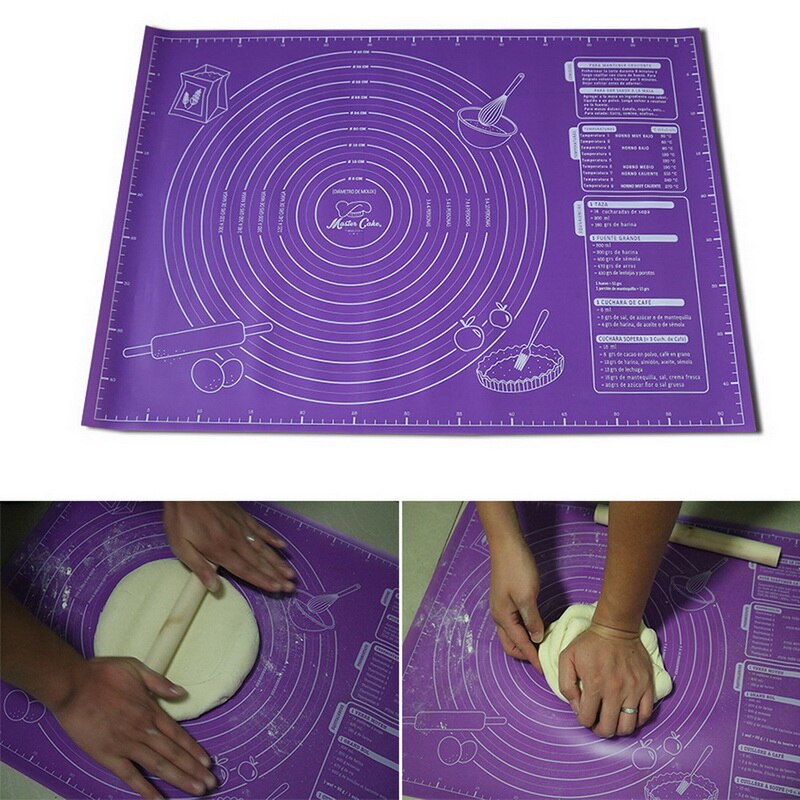 45x60cm Silikon Pad Backen matt Blatt extra Große zurück matt für rollen Teig Pizza Teig Nicht-Stock Hersteller Halfter Küche Werkzeuge