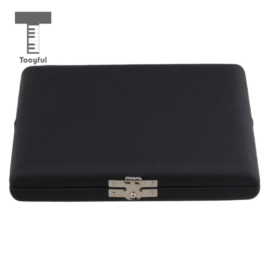 Tooyful Pu Lederen Hobo Riet Box Holder Case Voor 10x Riet Houden Houtblazers Accessoire