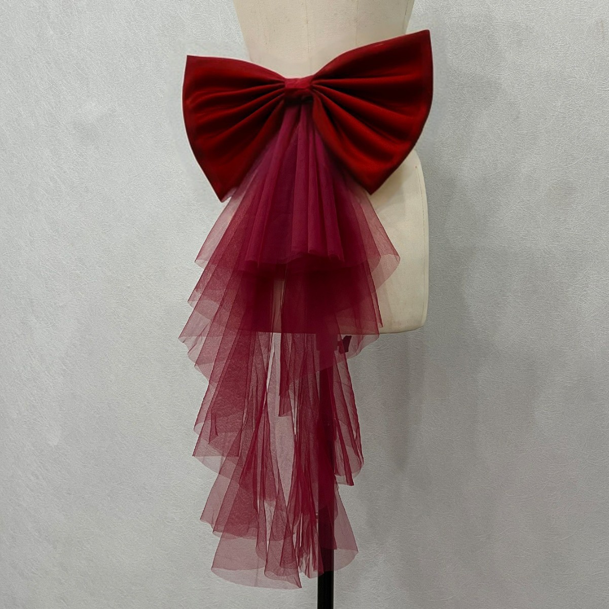 vestido de novia con lazo de tul satinado desmontable, decoraciones para  vestido de mujer, cinturón nupcial, accesorios con nudos de lazo de satén 