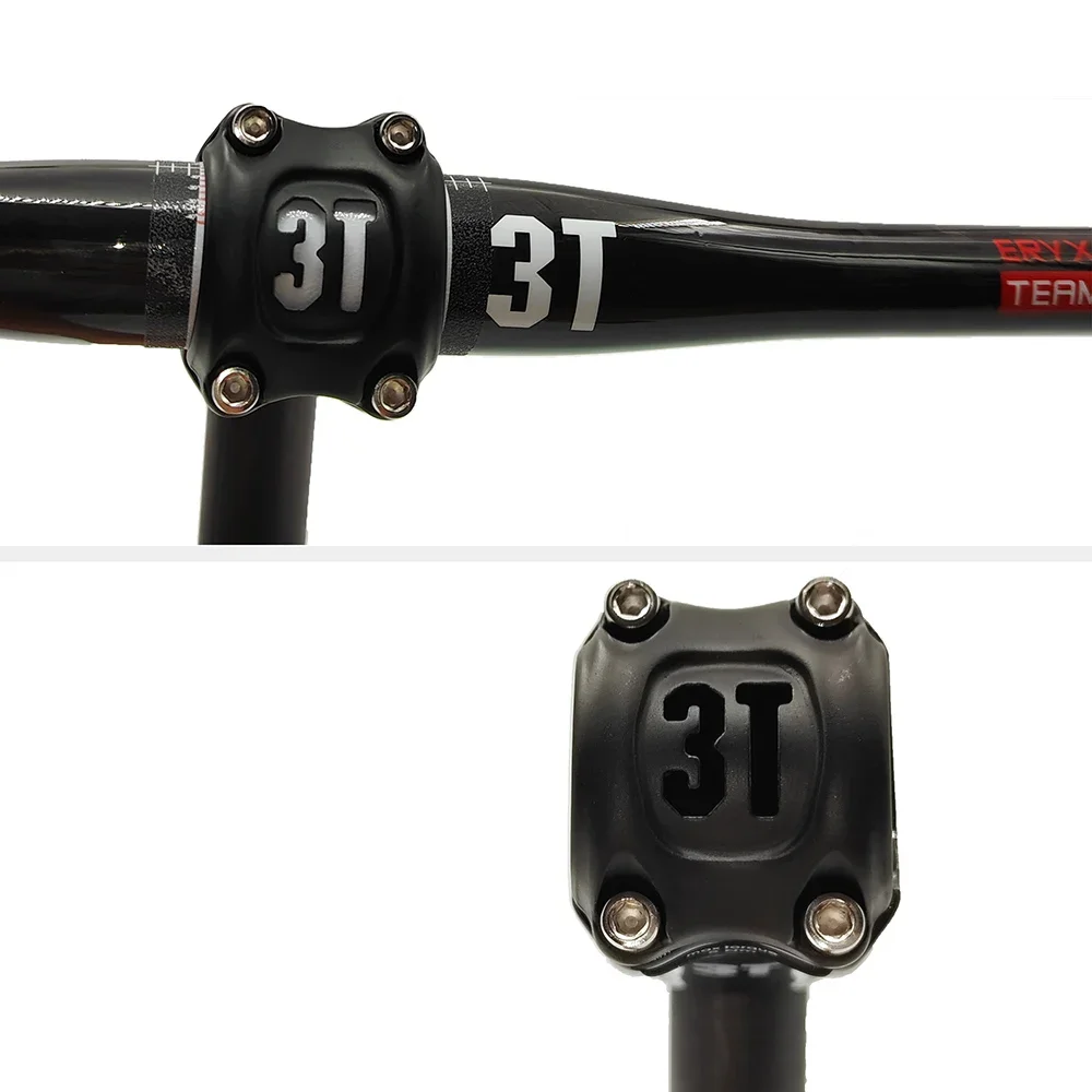 Vástago de bicicleta de carbono 3T de superior, vástago de bicicleta de carretera T800, ángulo de vástago de fibra de carbono para bicicleta de montaña de 6/17 grados/diámetro del dirección 28,6mm, piezas de bicicleta
