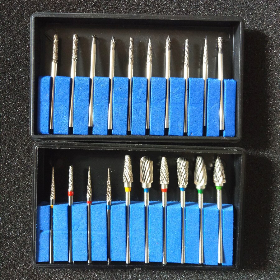 Tungsten Carbide Burs Steel Dental Burs Set Diamond Burs Dental Lab Material Tungsten Steel Grinding Head Rotary Burs