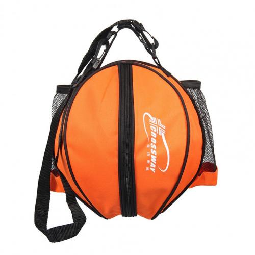 Praktischer basketballhalter, tragbarer volleyballträger, tragbarer, faltbarer fußballrucksack mit ein-schulter-mechanismus: Orange