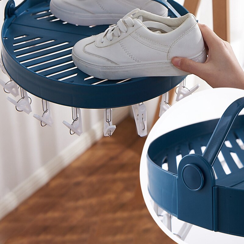 Étendoir à linge pliable séchoir à linge égouttoir pour serviette, sous-vêtements, chapeau, écharpe, pantalon, vêtements de bébé