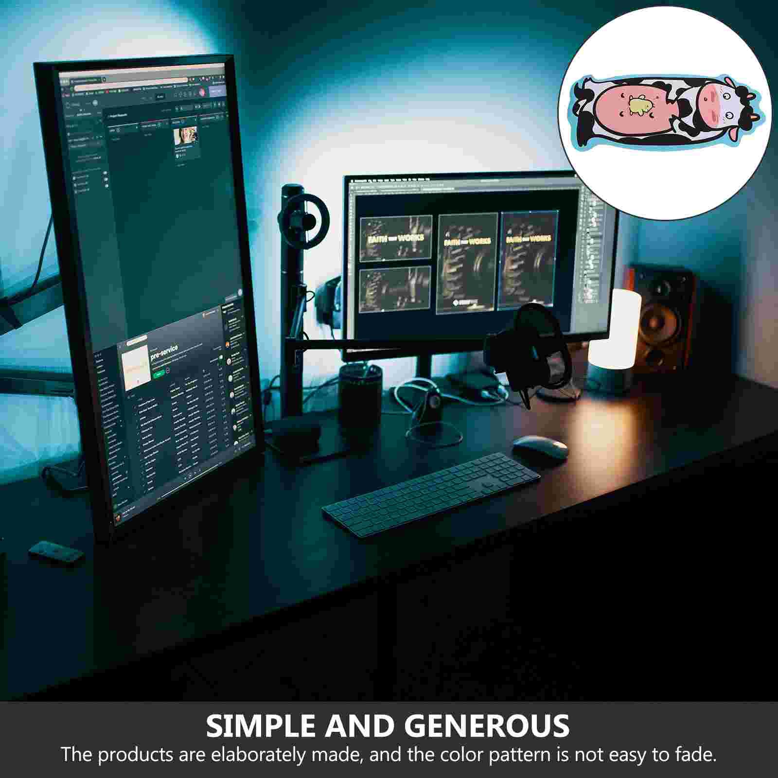 Rubber Pad Office Desk Pad Cartoon Desk Pad Protector Laptop Pad