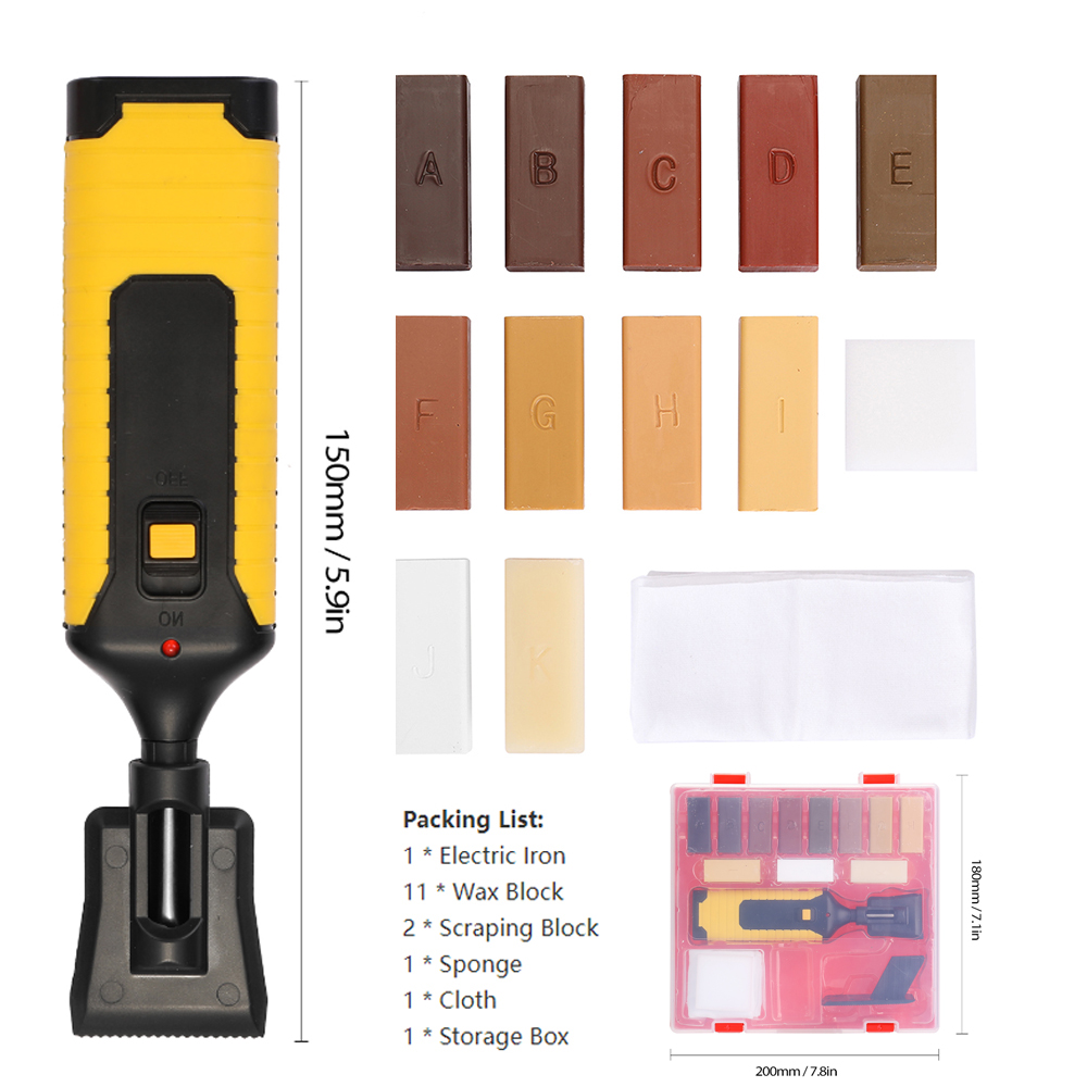 Ceramic Tile Repairing Tool Set Scratch Repairing Crack Fill Tile Surface DIY Floor Repair Kit Fix Wax Scratches Mending Tool