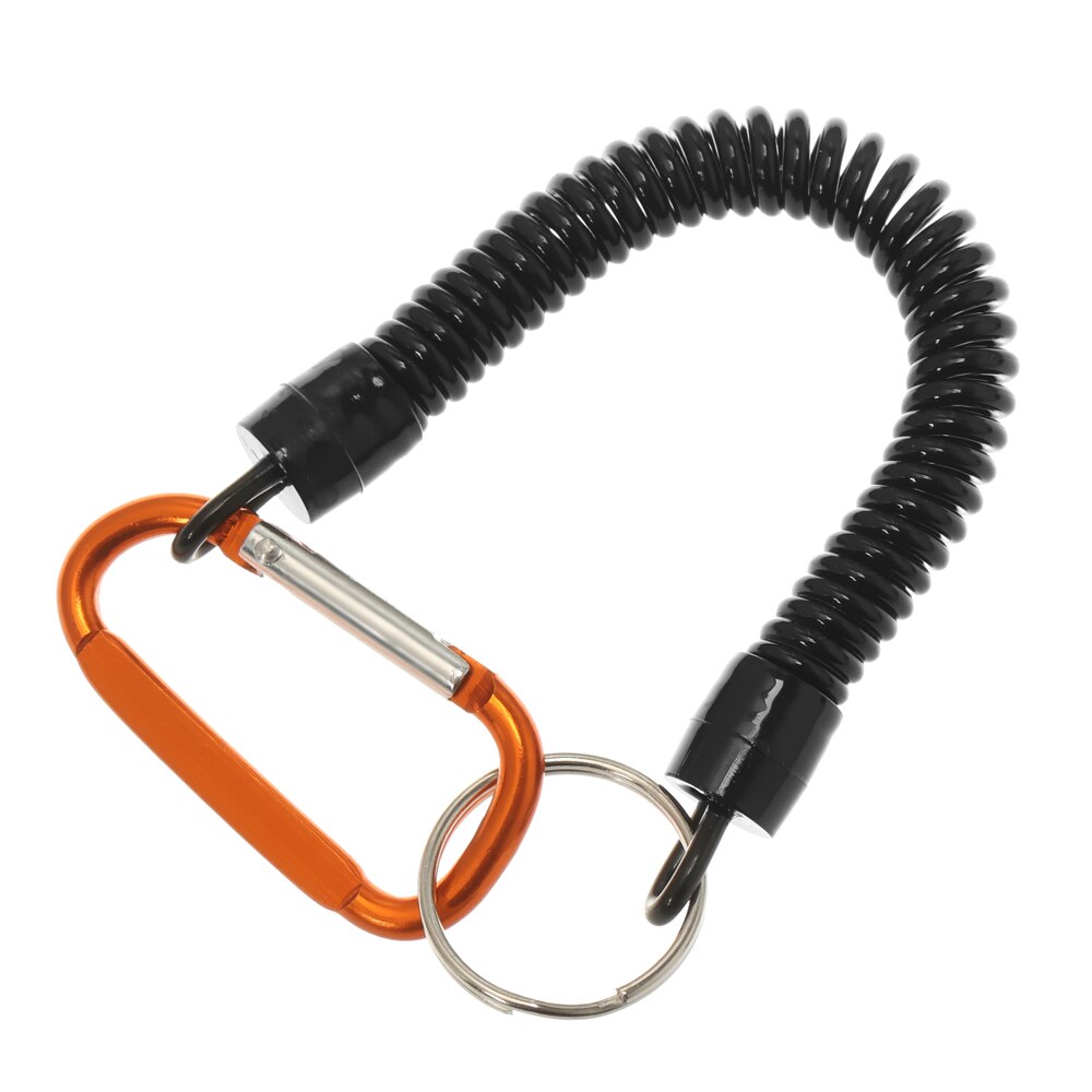 Uitschuifbare Beveiliging Sleutelhanger Houder Veiligheid Coil Karabijnhaak Touw Vissen Gereedschap Tangen Touwen Riemclip Haak Voor Camping Varen