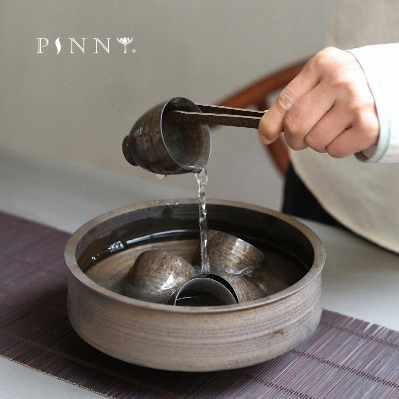 Pinny 1300ml retro rust glasur store te vask skåle pigmenteret kop skål vask kung fu te ceremoni tilbehør håndlavet te service