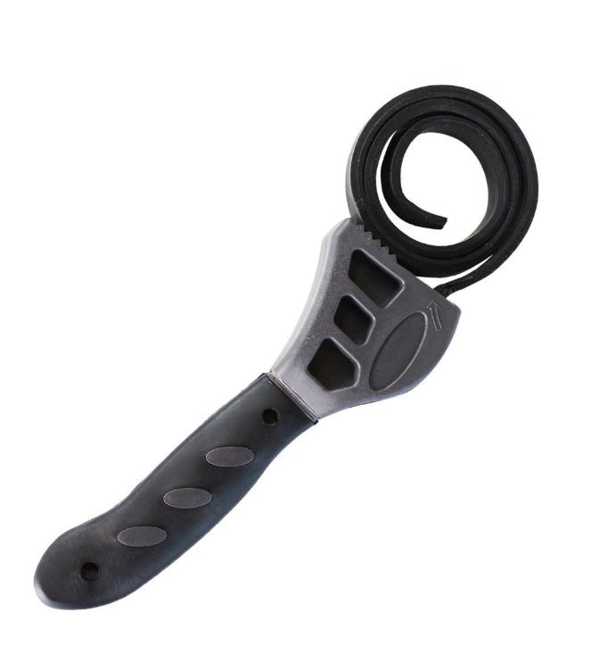 500mm Non-slip Pipeline Wrench Rubber Strap Wrench Jar Lids Tighten Loosen Plumbing Tool Universal Oil Filter Spanner: 1