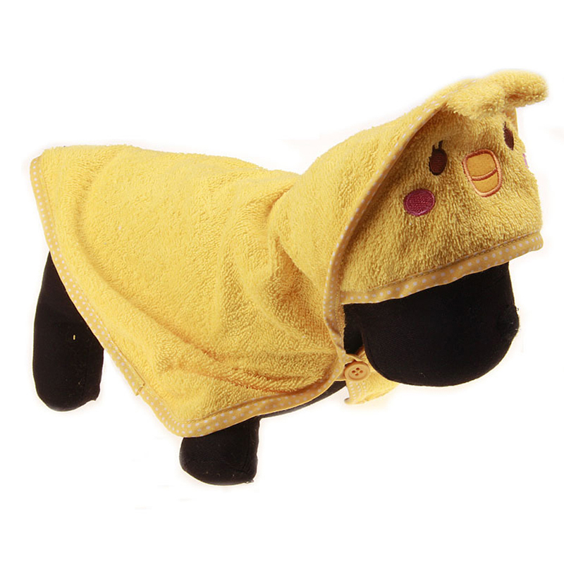 Słodkie zwierzątko ręcznik dla psa miękkie suszenie kąpiel ręcznik dla zwierzaka dla psa bluzy z kapturem dla kotów szczeniak Super chłonny szlafroki czyszczenie dostaw 4 kolory