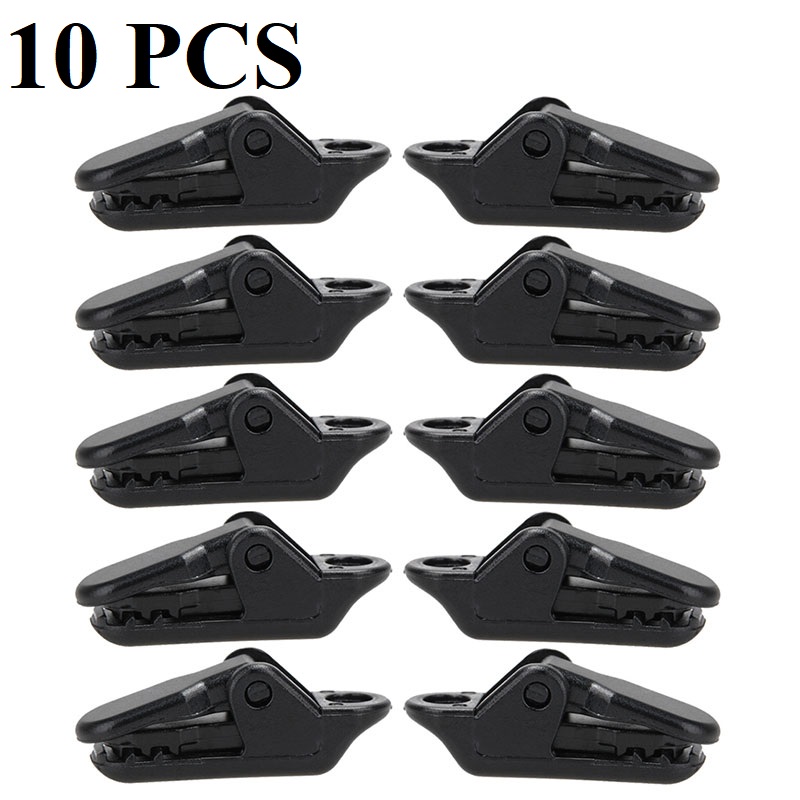 10-100pcs Selling Tents Awning Wind Rope Clamp Awnings Plastic Tents Accessories Outdoor Camping Windproof Tent Crocodile Clip: Pink