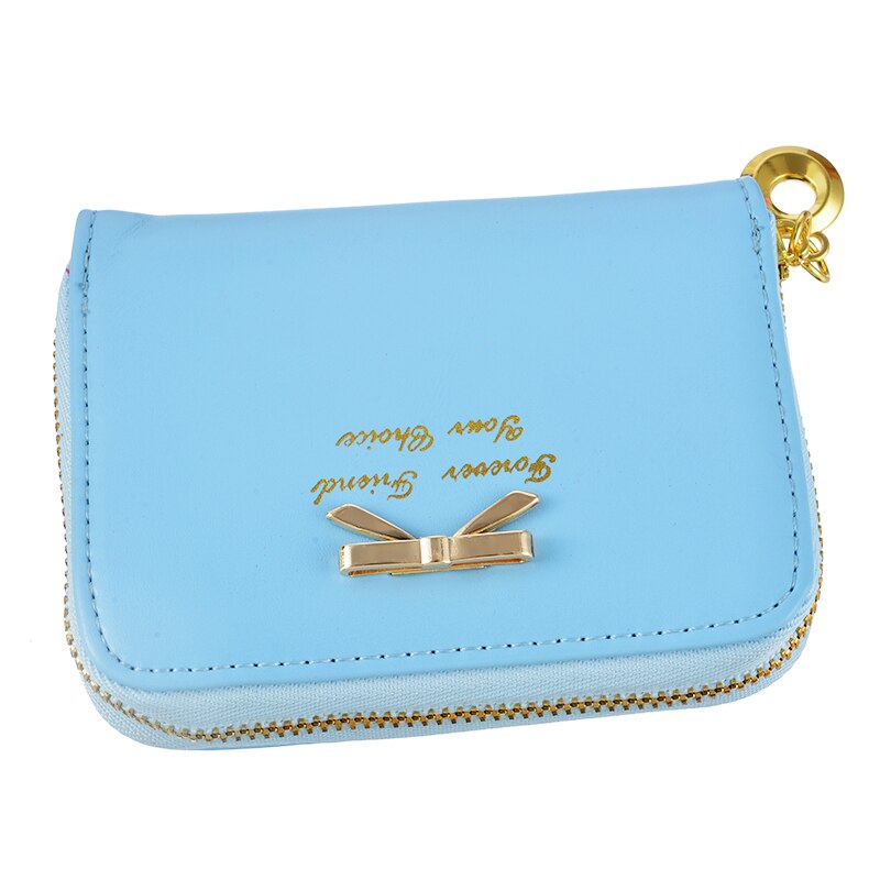 Women Long Clutch Wallets Female PU Leather Bowknot Coin Bag Phone Purses Lady Cards Holder Wallet: 10