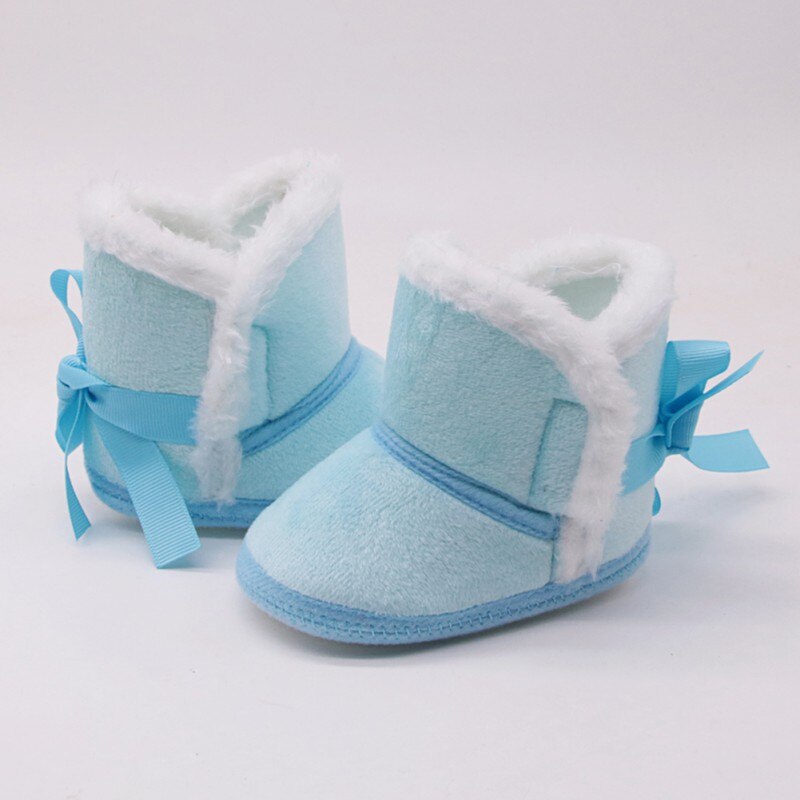 Inverno do bebê meninos meninas sapatos infantis calçados quentes da pele do falso da criança bota de couro macio sola antiderrapante calçados primeiro walker