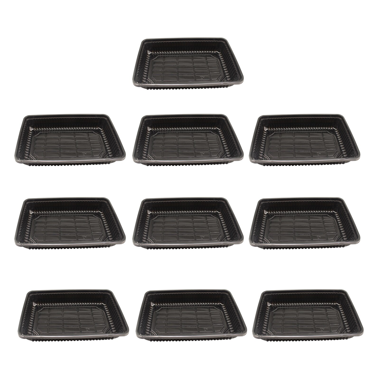10PCS Plastic Seedling Tray NoDrain Holes For Greenhouse Plant Germination Nursery Pot Tray Succulent Vegetable Grow: S