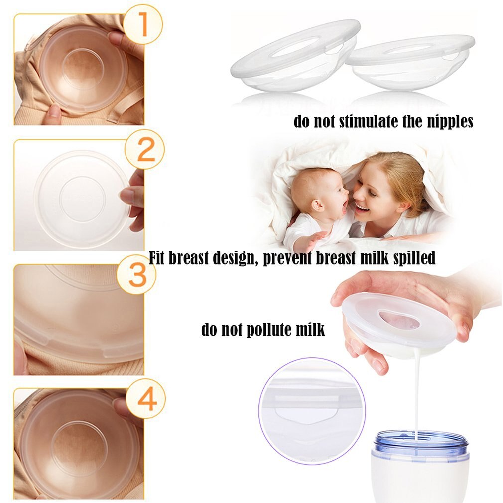 1pc Silicagel Collection Cover Babyvoeding Moedermelk Collector Zachte Postpartum Tepel Zuig Container Herbruikbare Verpleging Pad