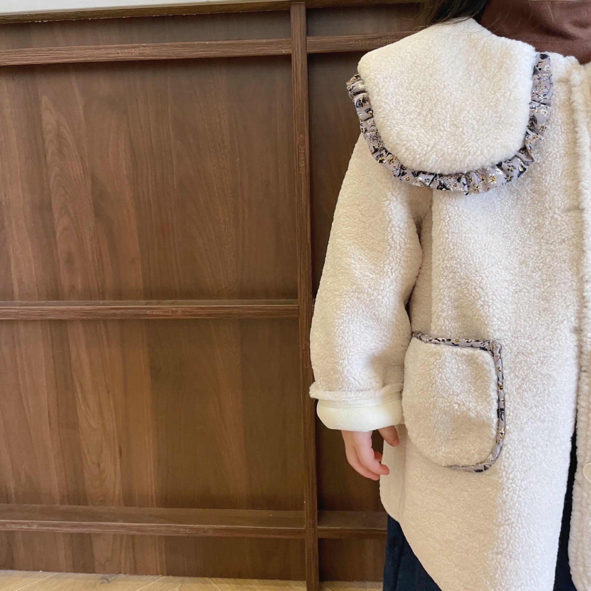 Oberbekleidung Parkas Drehen Unten Kragen Einreiher Solide Regelmäßige Baumwolle Neue Einfache Nette Warme Winter Herbst Mädchen: Beige / 4T