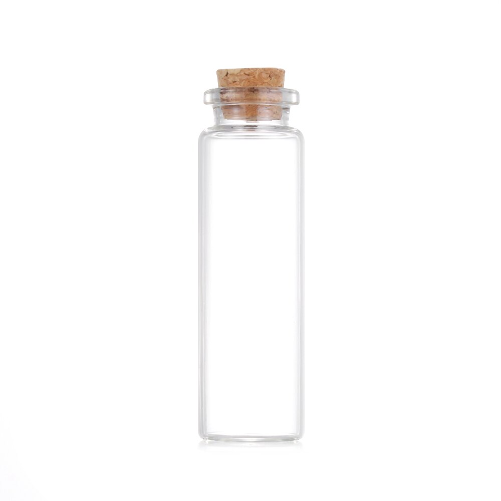 5/8/12/15ml 10pcs/pack Clear Vials Glass Bottle Blank Empty Wishing Message Bottles Transparent With Cork Stopper Tiny Small: 15ml-10pcs