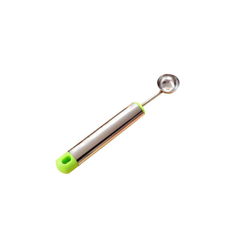 Fruit Bal Vleesmes Watermeloen Scoop Meloen Graver Fruit Bal voor Salade decoratie Ijs Lepel keuken accessoires: Light Green