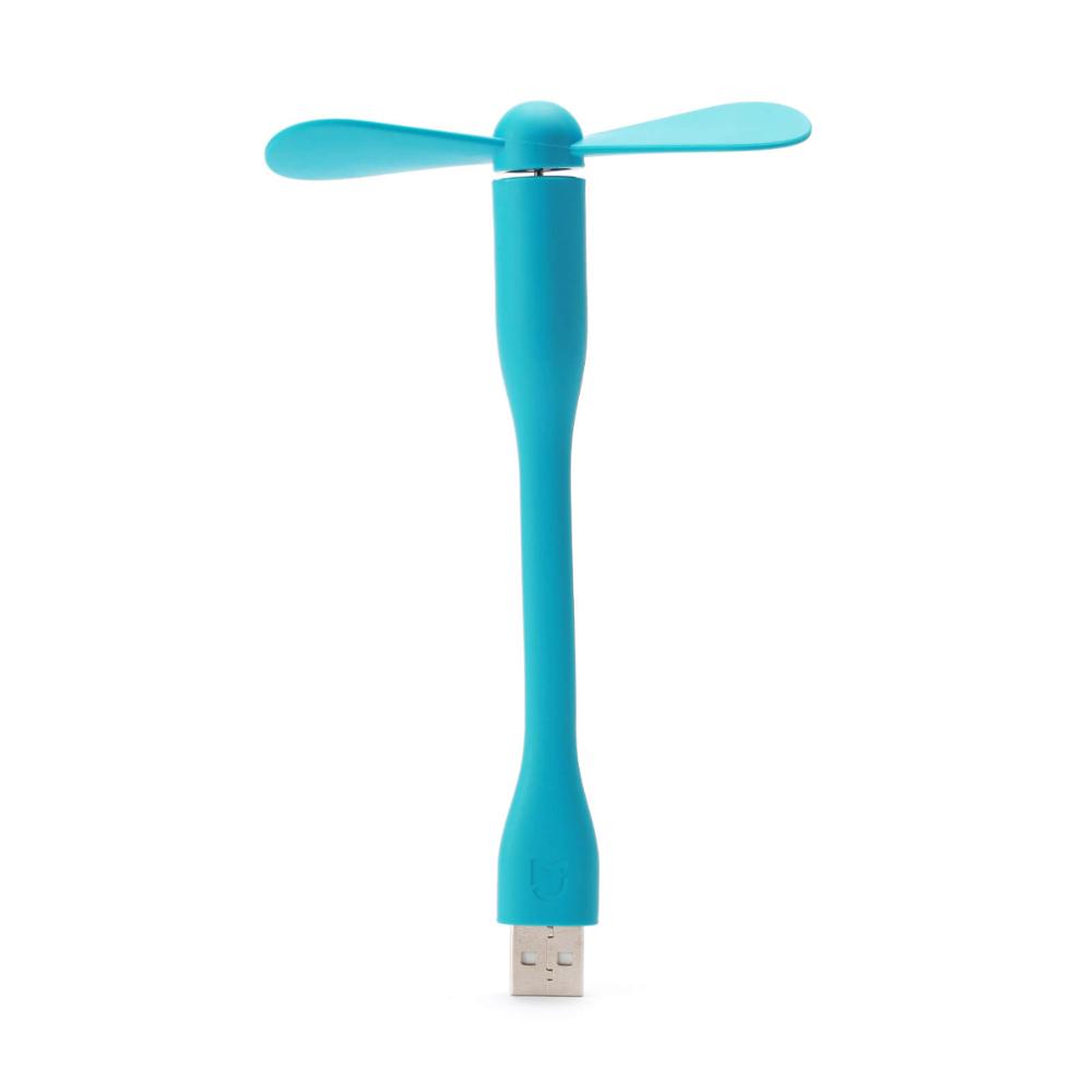 Original Xiaomi Mijia USB Light Flexible Detachable USB Fan Xiomi Portable LED Light with Switch Control Pocket Size 5V 1.2W: Blue Fan