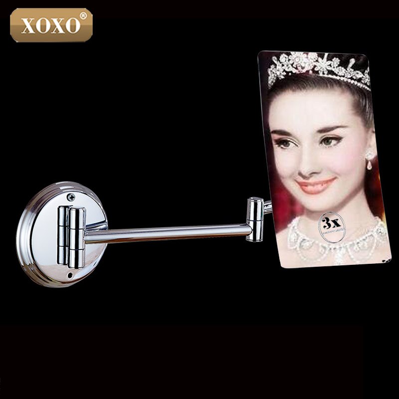 XOXO – miroir flottant carré de , miroir mural grossissant 3X, miroir de maquillage simple face pour belle dame 1028
