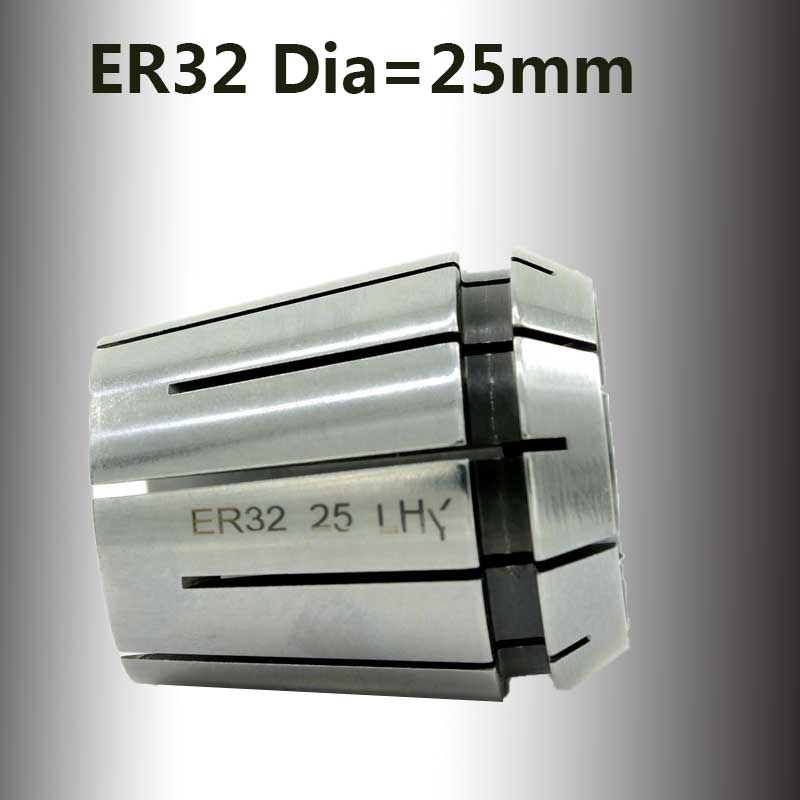 1 stücke ER 32 ER32 Übergröße 25mm Frühling Collet Werkzeug Spannzangen Bohrfutter Dorne CNC Fräsen Drehmaschine Cutter Lärm 6499B Freies